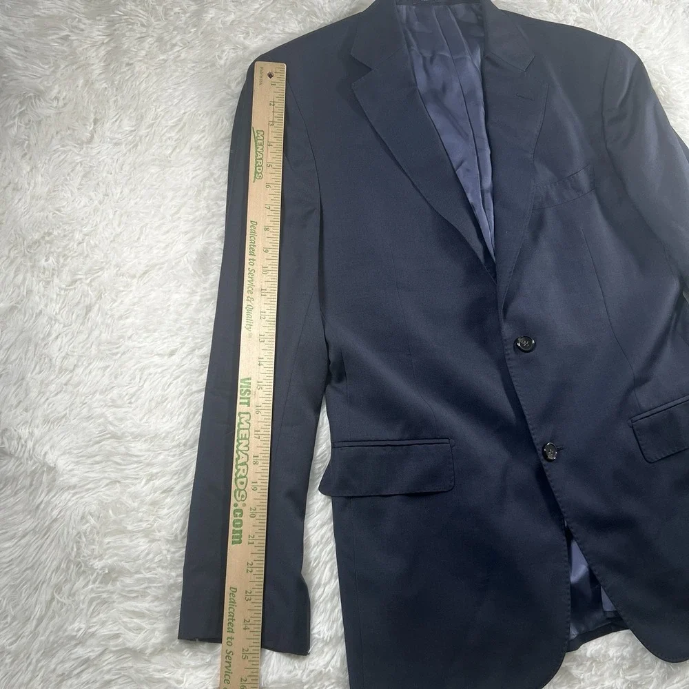 Suitsupply Wool Blazer Mens Size 40R Navy Vitale Barberis‎ Canonico Super 110s